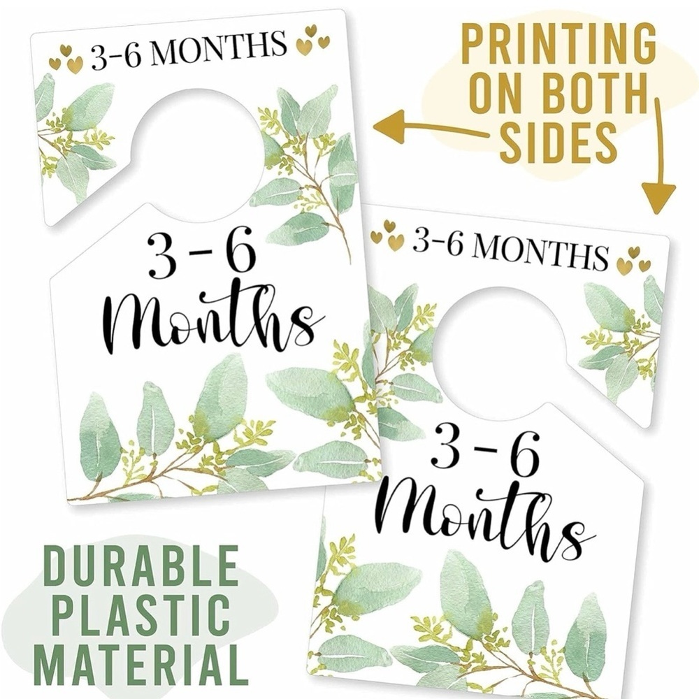 🌿 Olive Green Baby Closet Dividers – 0–24 Months – Durable Plastic – NEW 🌿 - Picture 4 of 4